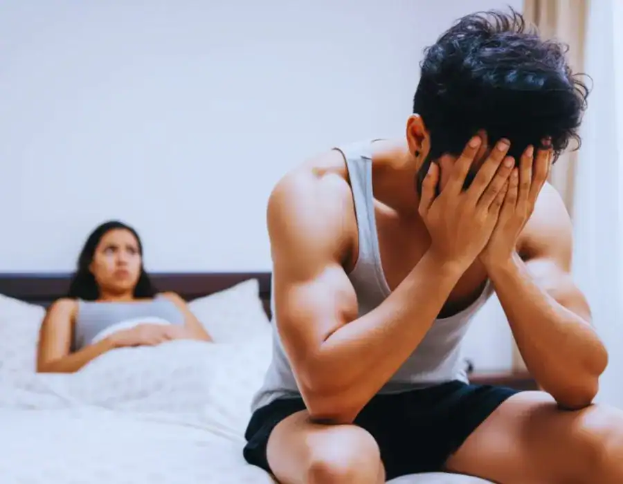 Image of upset man in need of erectile dysfunction treatment Royal Tunbridge Wells