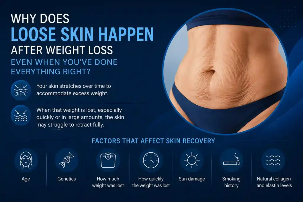 Why Does Loose Skin Happen After Weight Loss Even When You’ve Done Everything Right Royal Tunbridge Wells?